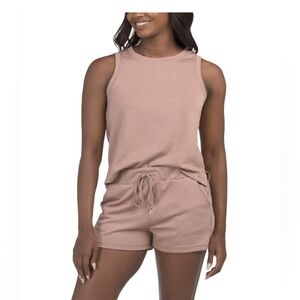 🤎🔹️Tart🔹️ Antler  Scuba Knit Eowyn  Sleeveless Lounge Shirt And Short Set